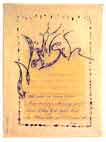 Kalligrafie mit Spruch von J. W. Goethe