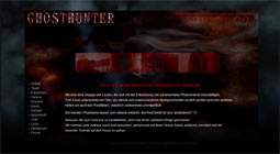 webseite-ghosthunter, Homepage Erstellung